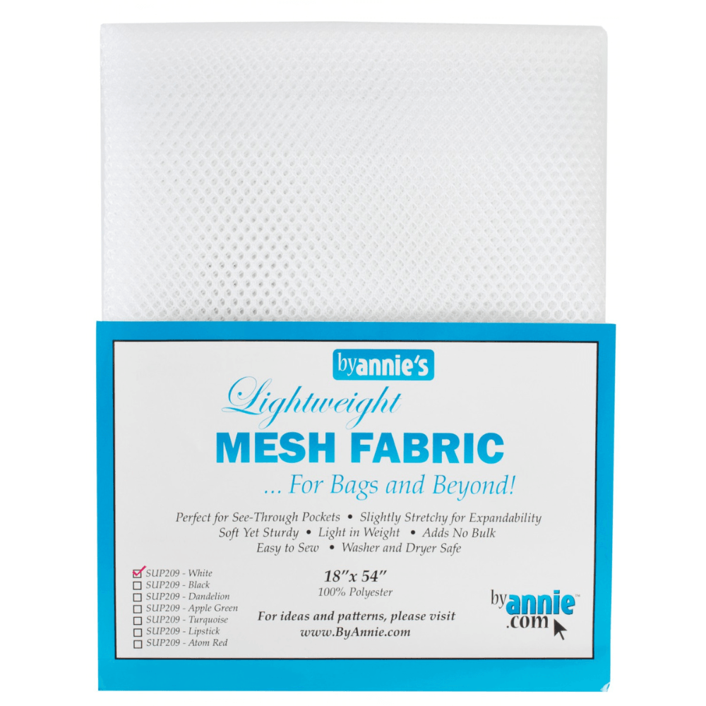 Lightweight Mesh Fabric in White