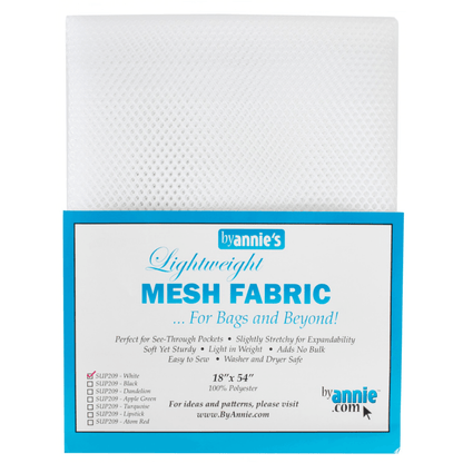 Lightweight Mesh Fabric in White