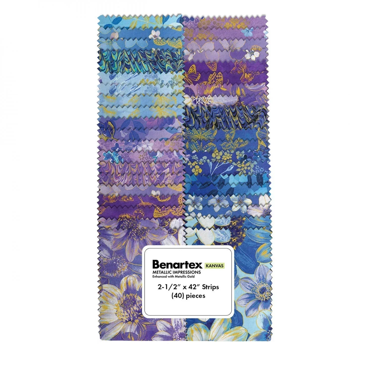 Metallic Impressions 2 1/2" Strips - Mercury Craft Co.