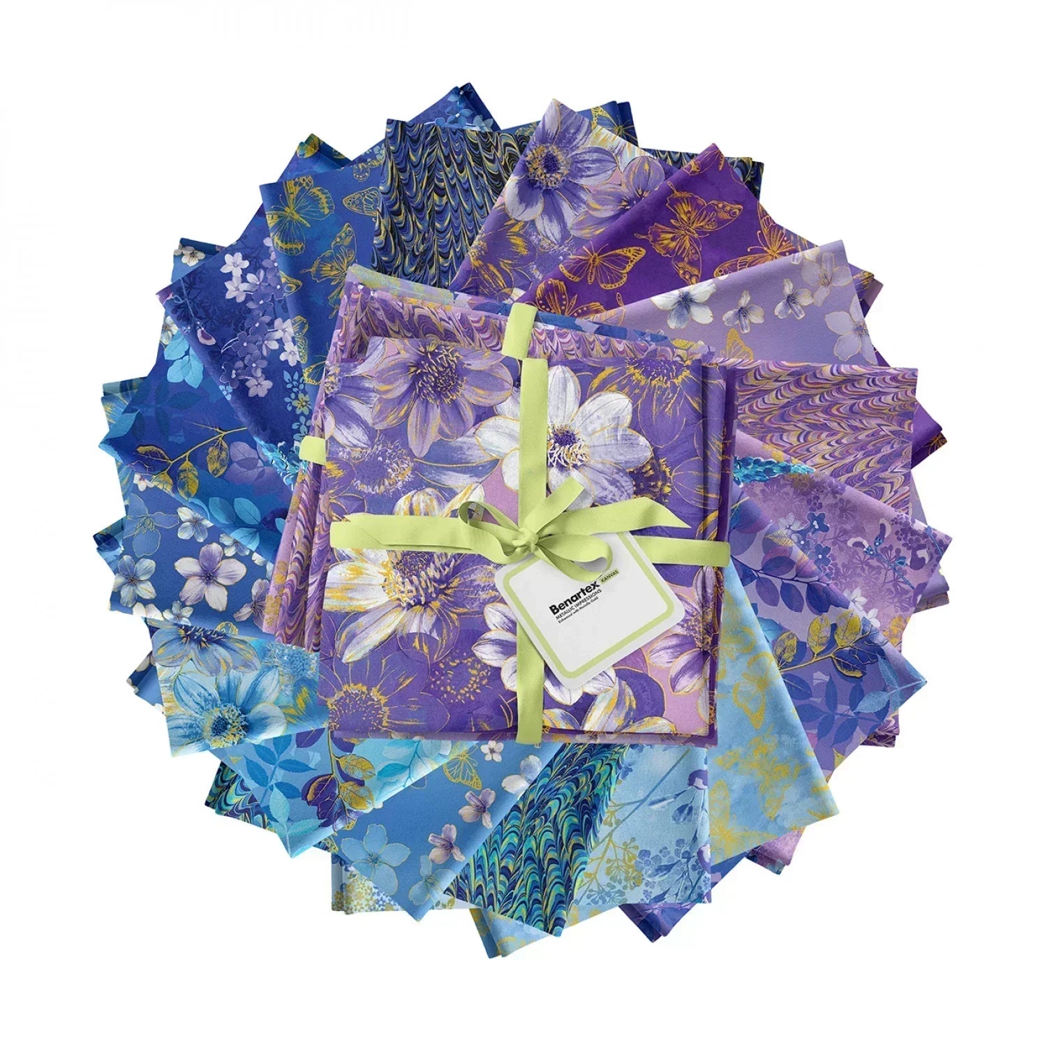 Metallic Impressions Fat Quarter Bundle - Mercury Craft Co.