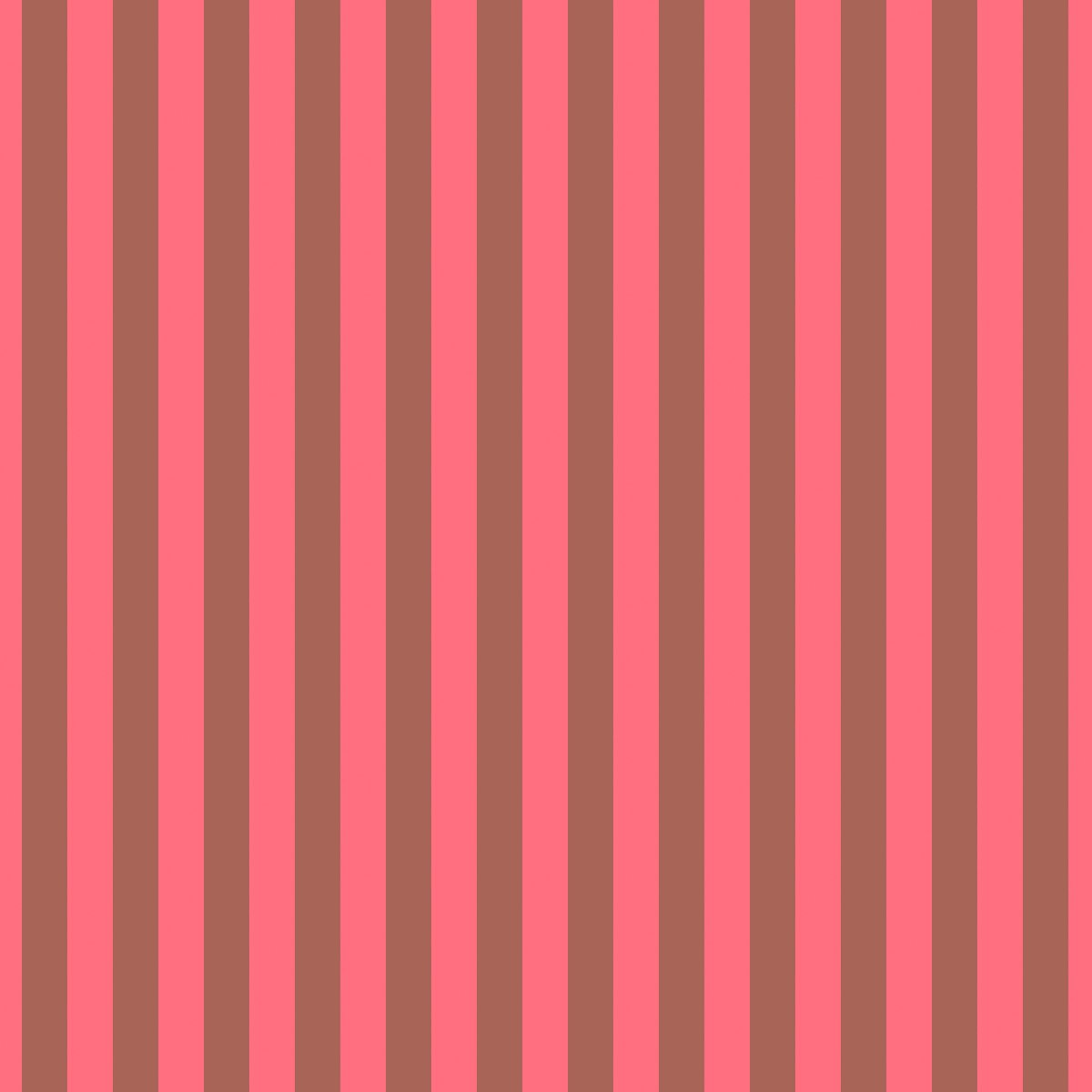 Neon Tent Stripe in Nova features alternating strawberry and crimson stripes that run parallel to the selvage.