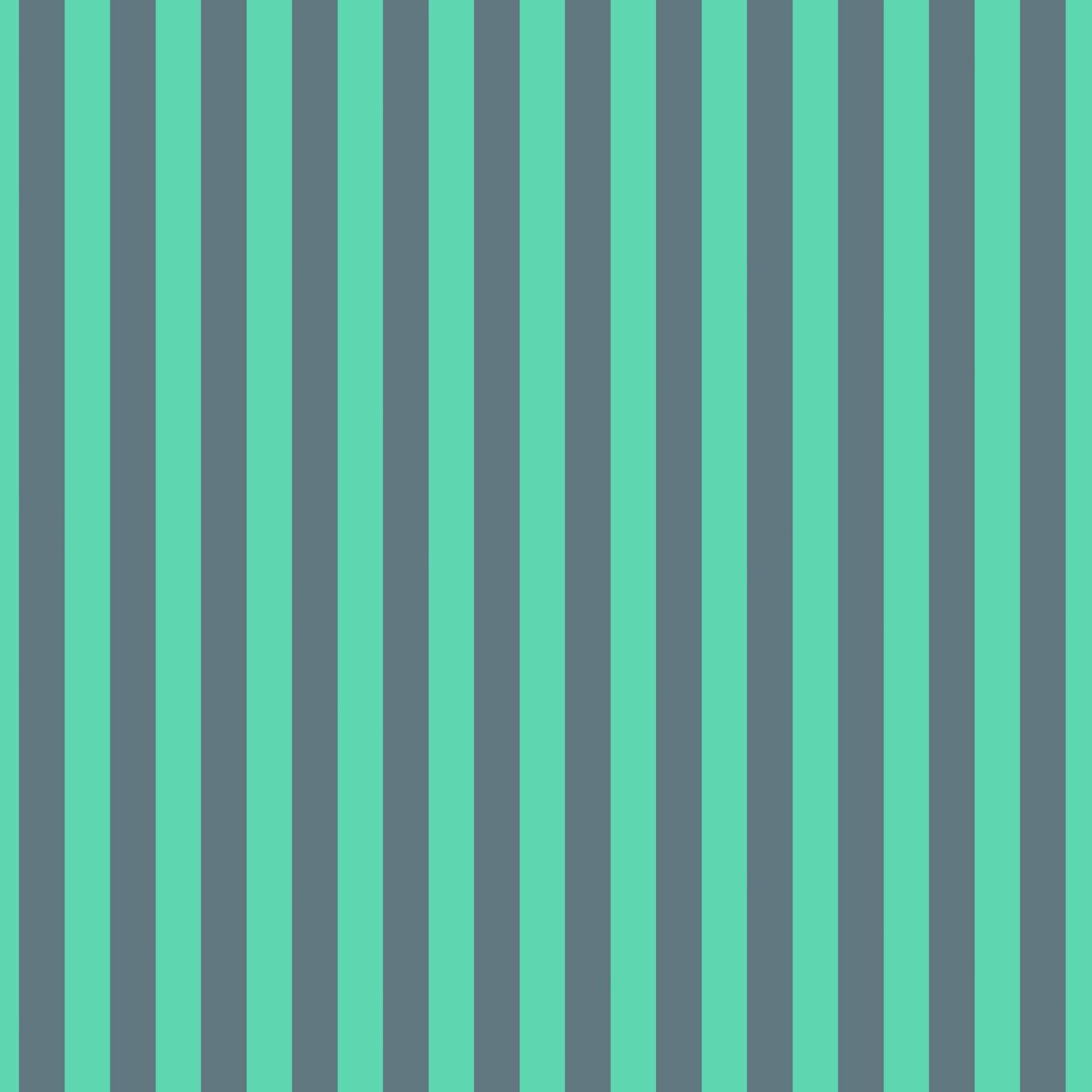 Neon Tent Stripe in Spirit features alternating teal and jade stripes that run parallel to the selvage.