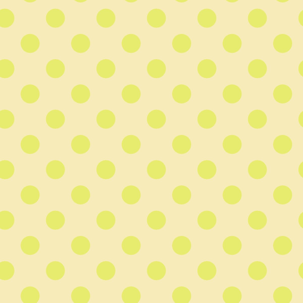 Neon Pom Poms in Moon Beam features large bright yellow dots on a light lemon background.