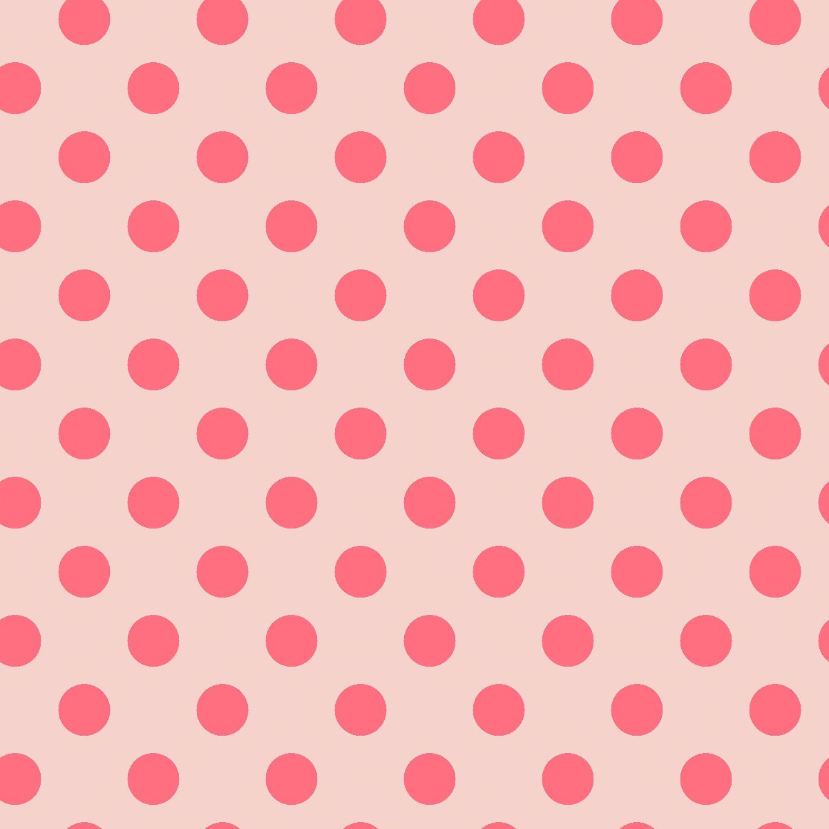 Neon Pom Poms in Nova features large strawberry-red dots on a dusty rose background.