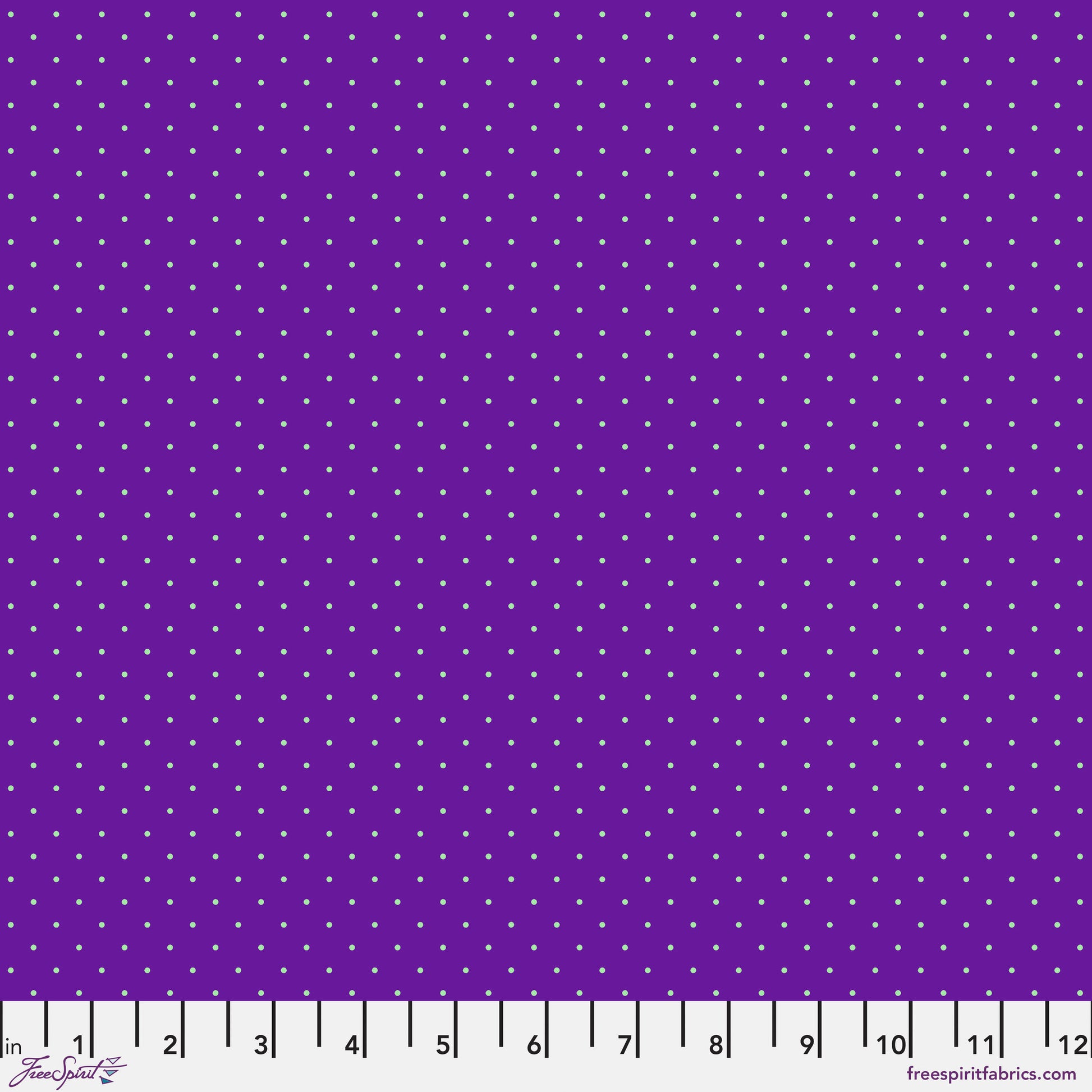 True Colors Tiny Dots in Opal features tiny white pin dots on a deep purple background.