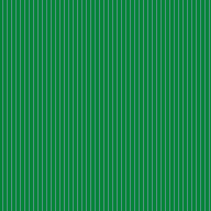 True Colors Tiny Stripes in Fern features tiny grey pinstripes on an emerald green background.