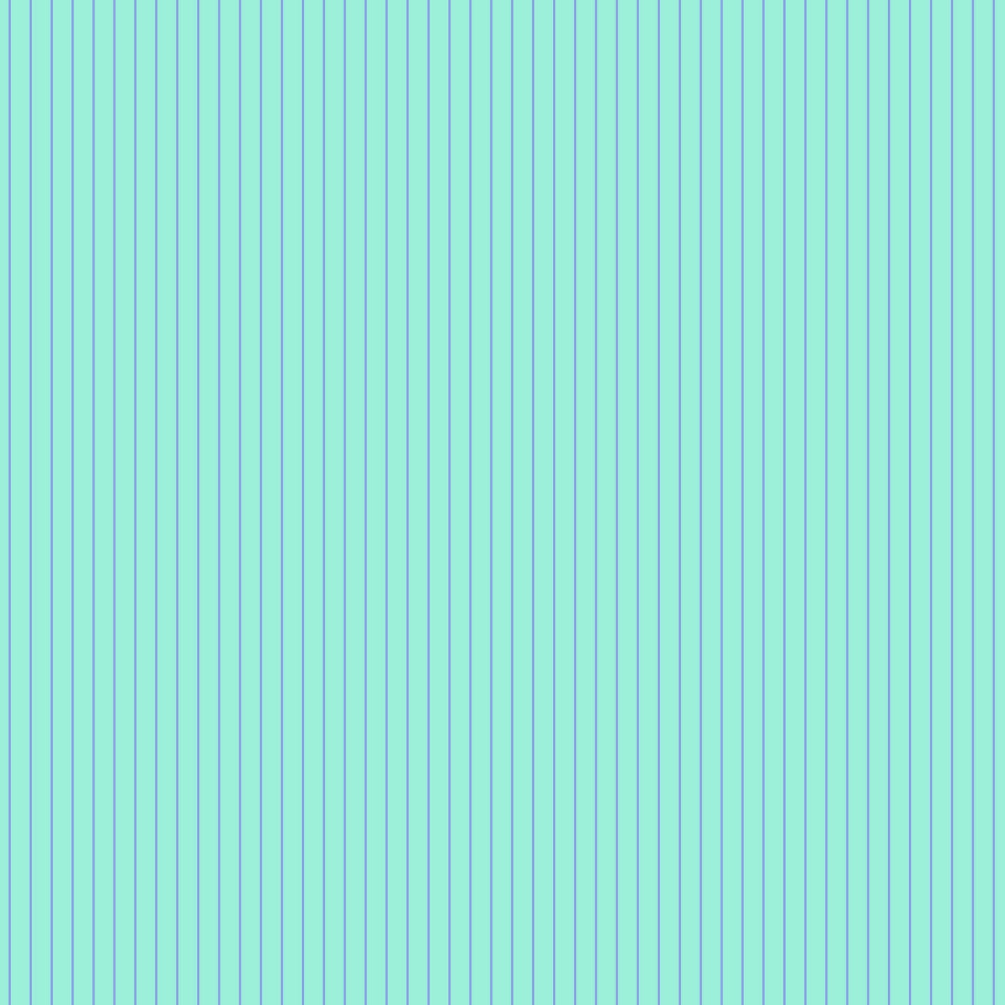 True Colors Tiny Stripes in Misty features tiny periwinkle pinstripes on an aqua-blue background.