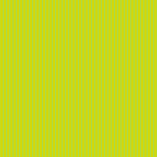 True Colors Tiny Stripes in Moonglow features tiny aqua pinstripes on a lime green background.