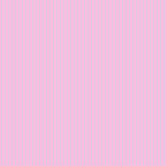 True Colors Tiny Stripes in Petal features tiny light-blue pinstripes on a soft pink background.