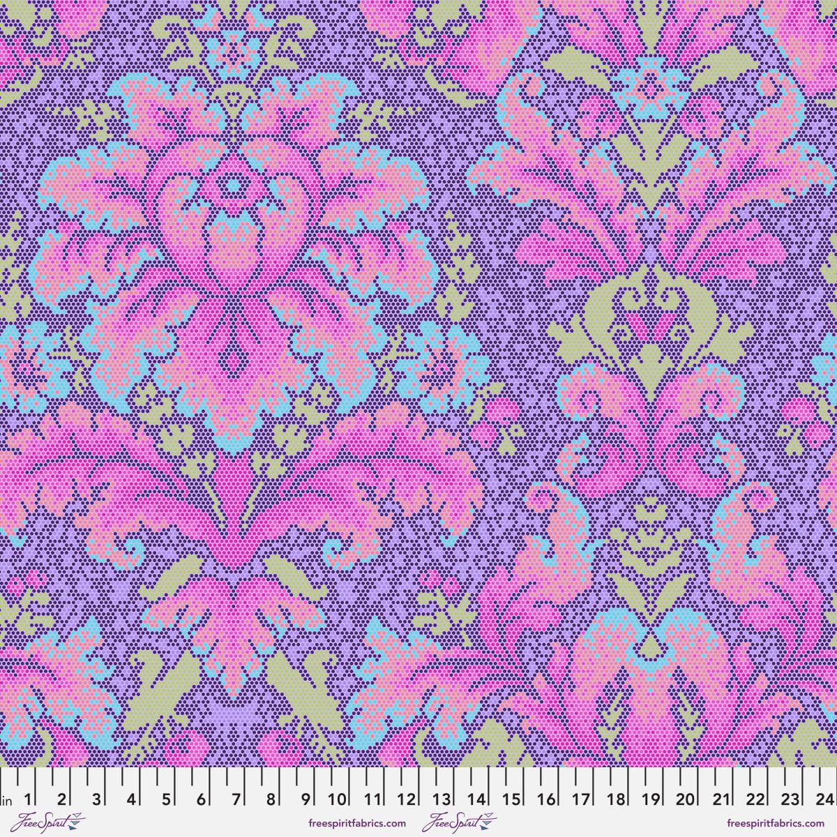 Parisville (Déjà Vu) Damask Dot en Violet