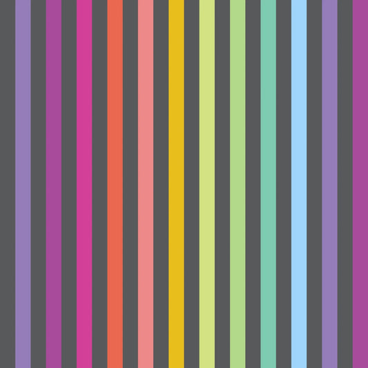 PRE-ORDER - True Colors - Graywork Disco Stripe in Carbon - Mercury Craft Co.