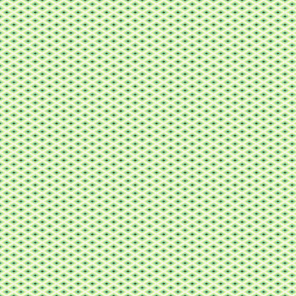 A fine, all-over geometric lattice of tiny diamond shapes in a crisp white and lime green