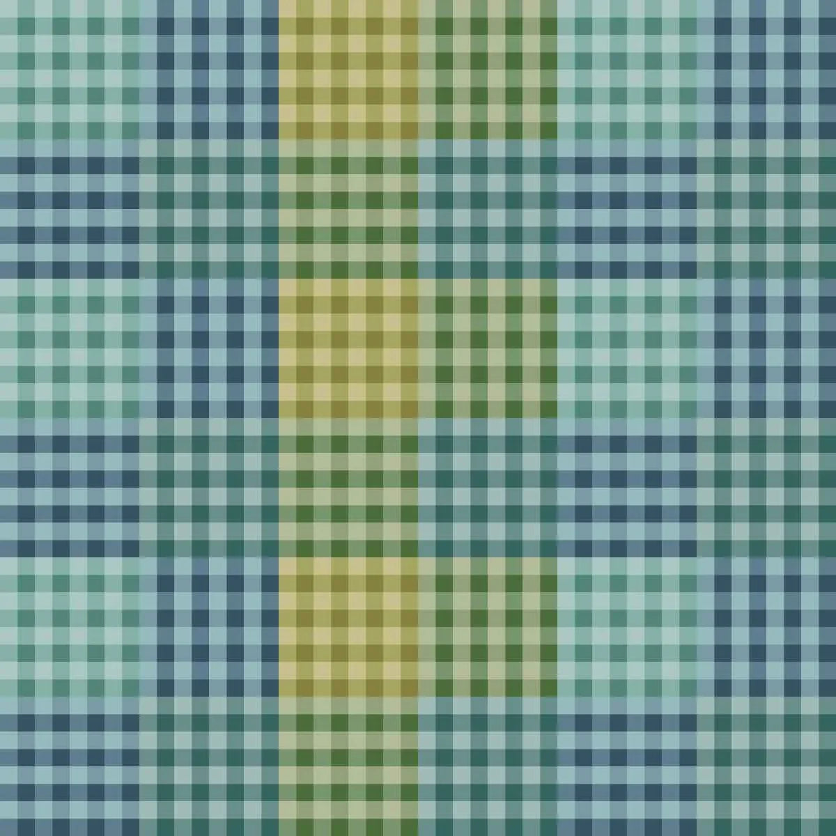 Plaid pattern with green, blue, and teal colors
