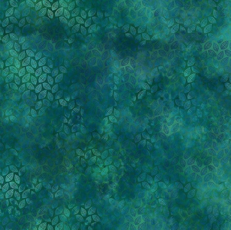 Prism Leaves In Dark Teal