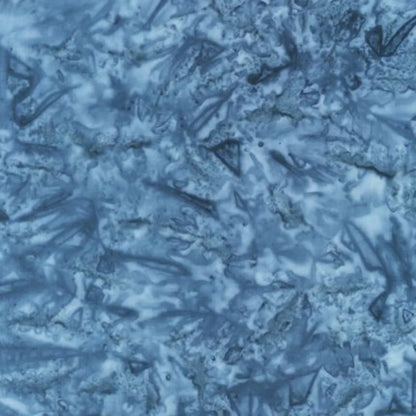 Textured slate blue batik fabric swatch