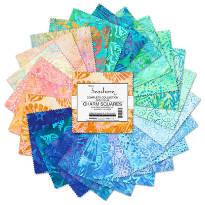 Seashore Artisan Batik 5" Charm Pack - Mercury Craft Co.