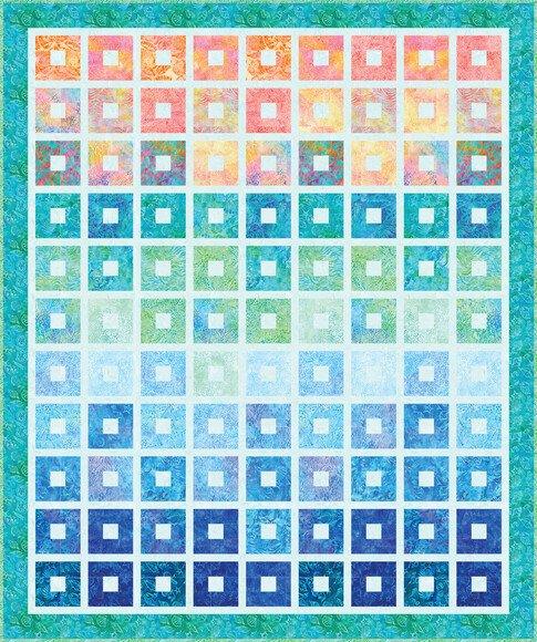 Seashore Sashy Squares Quilt