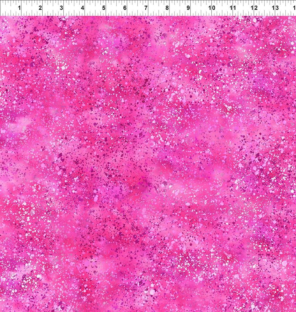 Sew Spring Splatter In Magenta Ruler