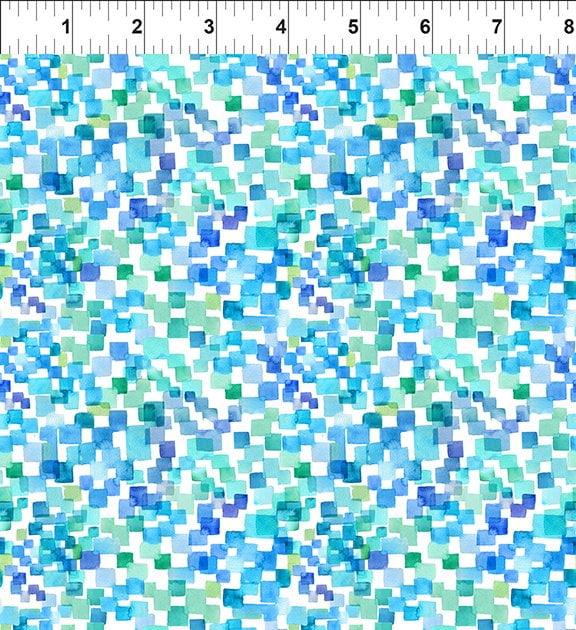 Sew Spring Squares In Blue Ruler