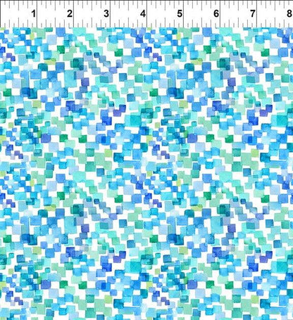 Sew Spring Squares In Blue Ruler