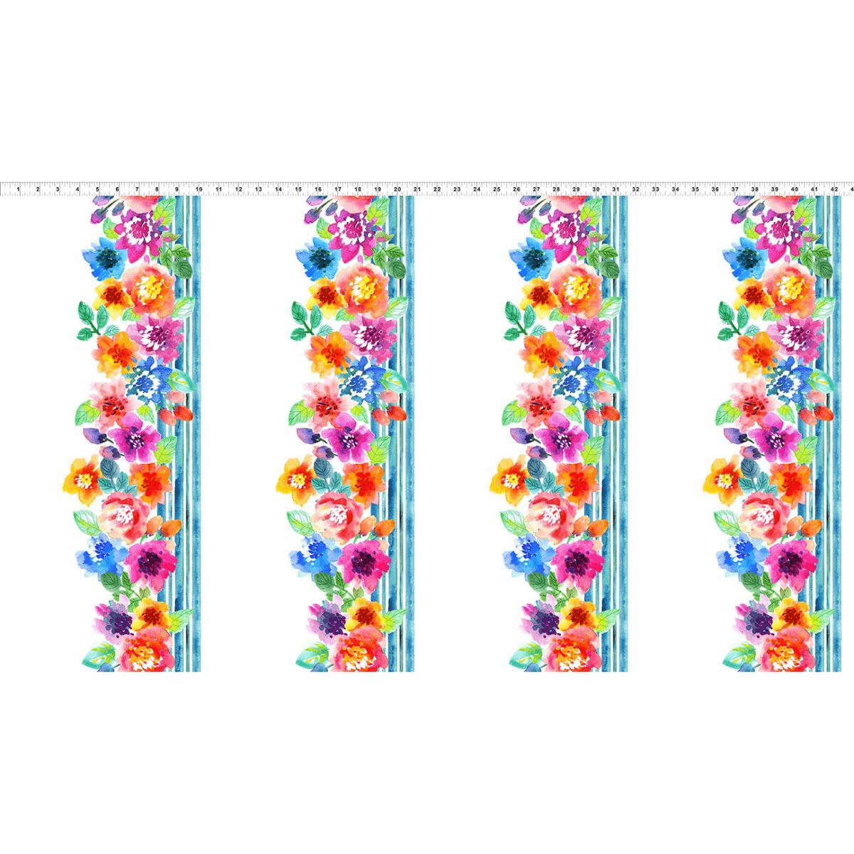 Coudre une bande de bordure printanière en multicolore