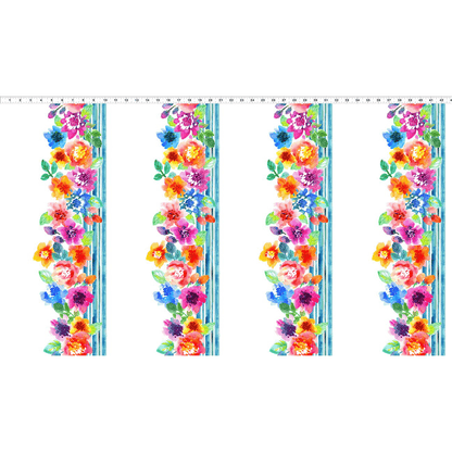 Coudre une bande de bordure printanière en multicolore