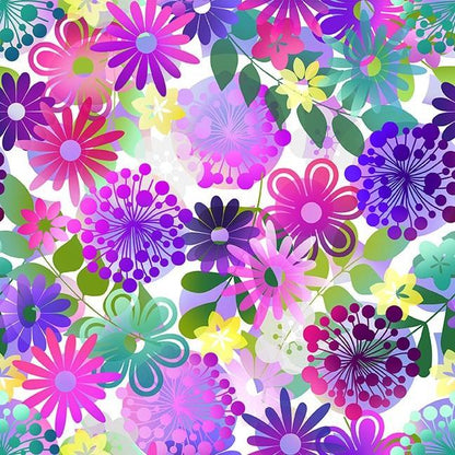 Un petit jardin Groovy Garden en violet