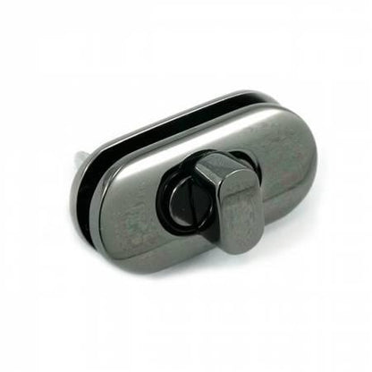 Small Turn Lock in Gunmetal