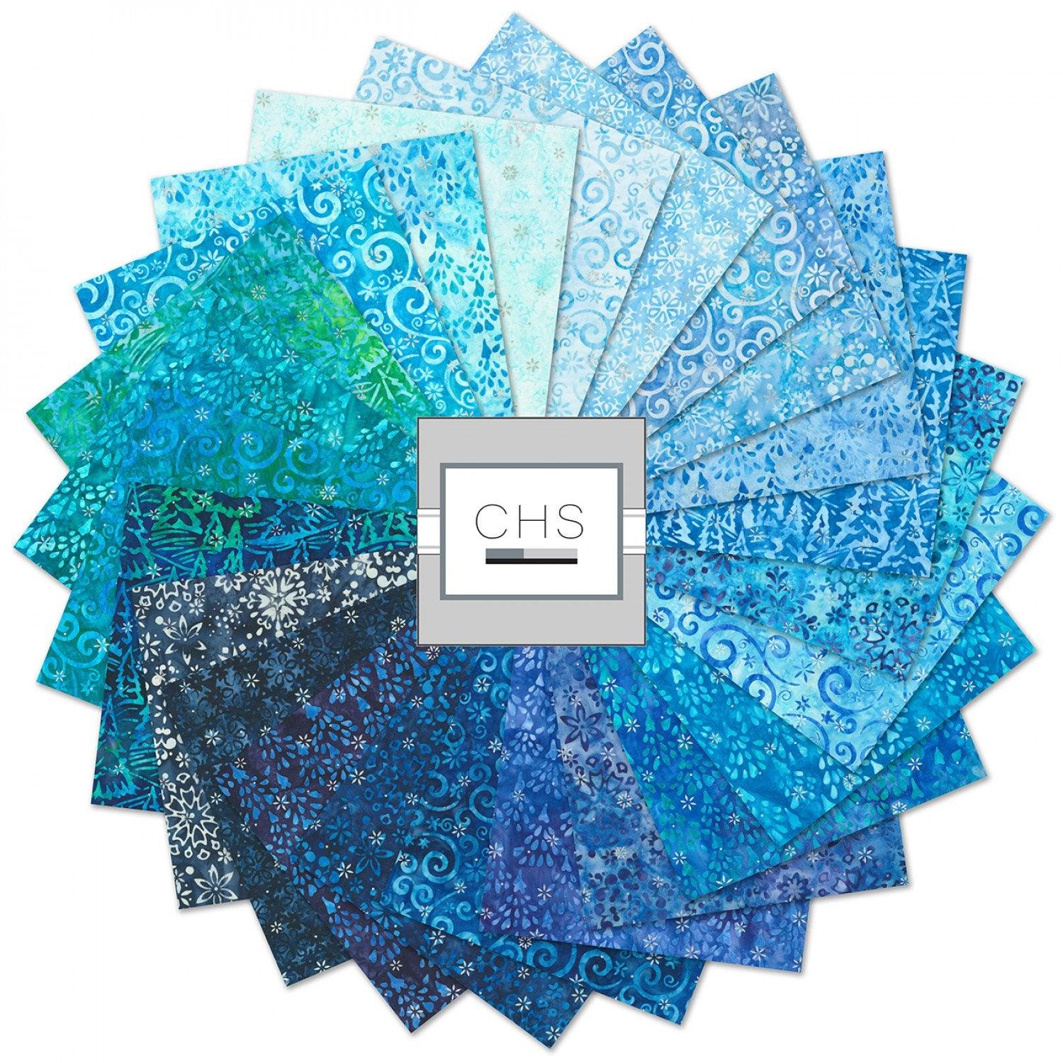 Snowscape Artisan Batik 5" Charm Pack - Mercury Craft Co.