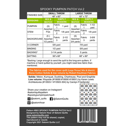 Spooky Pumpkin Patch Vol. 2 Pattern