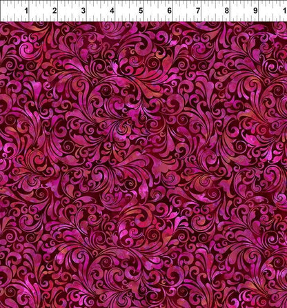 Swirls In Magenta Ruler