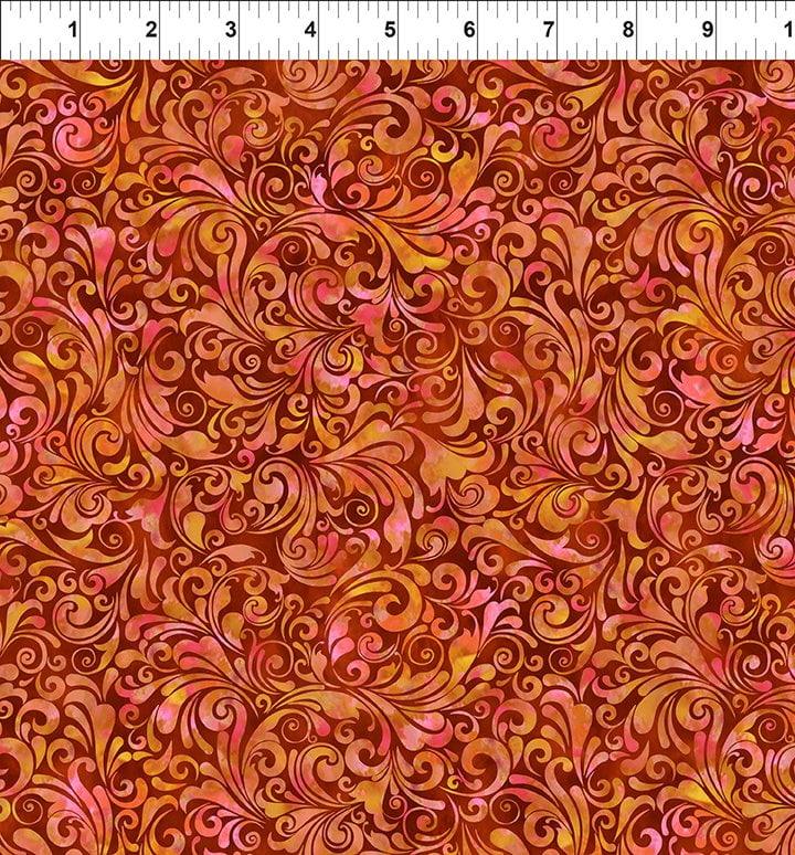 Swirls In Orange Ruler