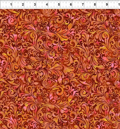 Swirls In Orange Ruler