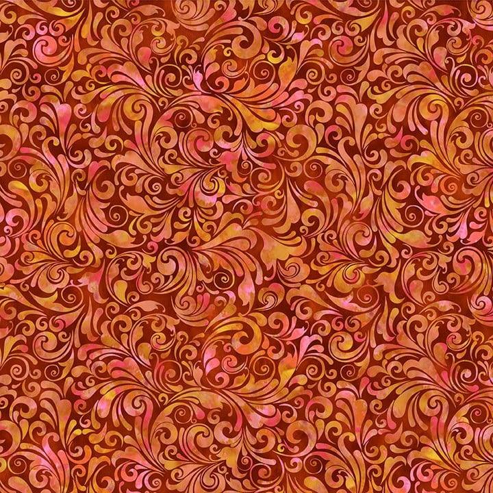 Swirls In Orange