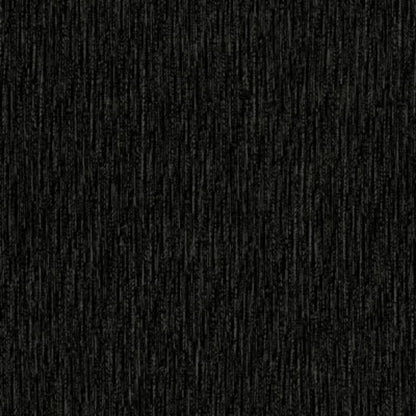 Solid black fabric swatch with a textured pattern