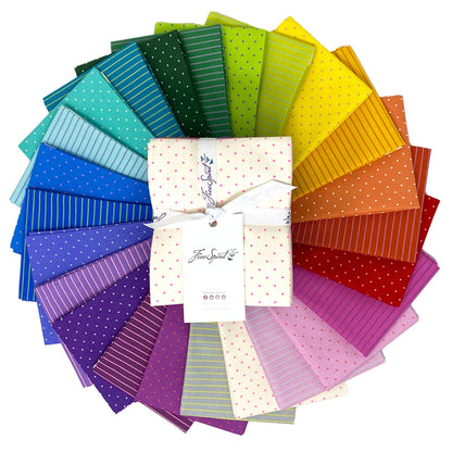 True Colors Tiny Coordinates Fat Quarter Bundle - Mercury Craft Co.