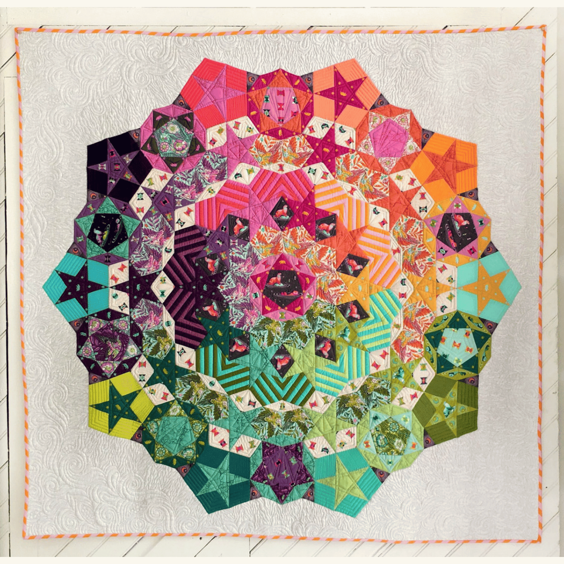 Tula Nova Quilt Pattern, Template, and Paper Piece Set - Mercury Craft Co.