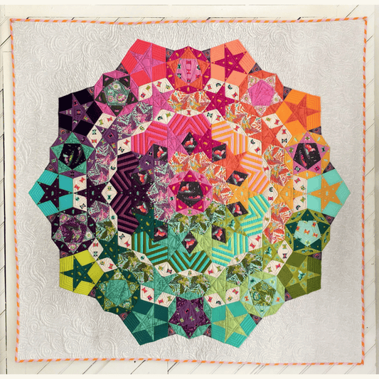 Tula Nova Quilt Pattern, Template, and Paper Piece Set