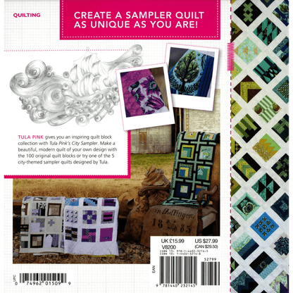 Tula Pink's City Sampler 100 Modern Quilt Blocks - Softcover - Mercury Craft Co.