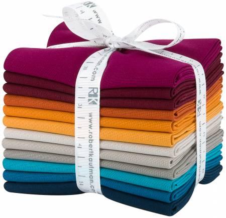 Ensemble Fat Quarter Fat Quarter en coton toscan Kona