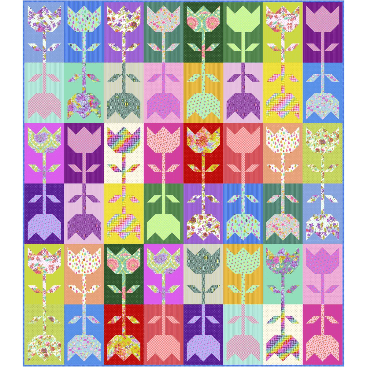 Untamed Flower Block Quilt Kit - Mercury Craft Co.