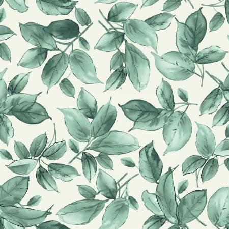 Feuilles De Sarcelle D'hortensias Aquarelle