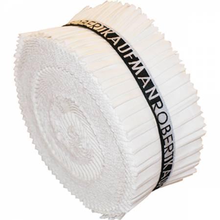 Kona Cotton White Jelly Roll - Mercury Craft Co.