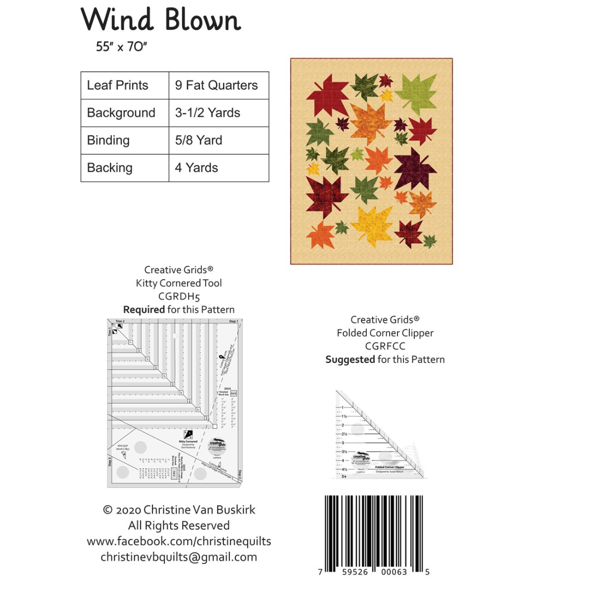 Wind Blown Quilt Pattern - Mercury Craft Co.