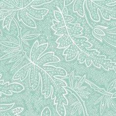 Andalusia Leaf Sketch in Mint