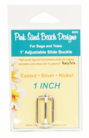 Adjustable Slide Buckle in Silver Nickel