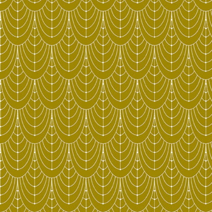 Century Prints Deco Curtains in Brass