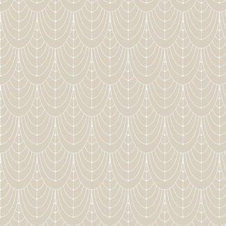 Century Prints Deco Curtains in Champagne