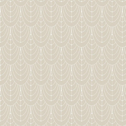 Century Prints Deco Curtains in Champagne
