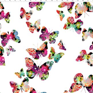 A Groovy Garden Butterflies in Multicolor